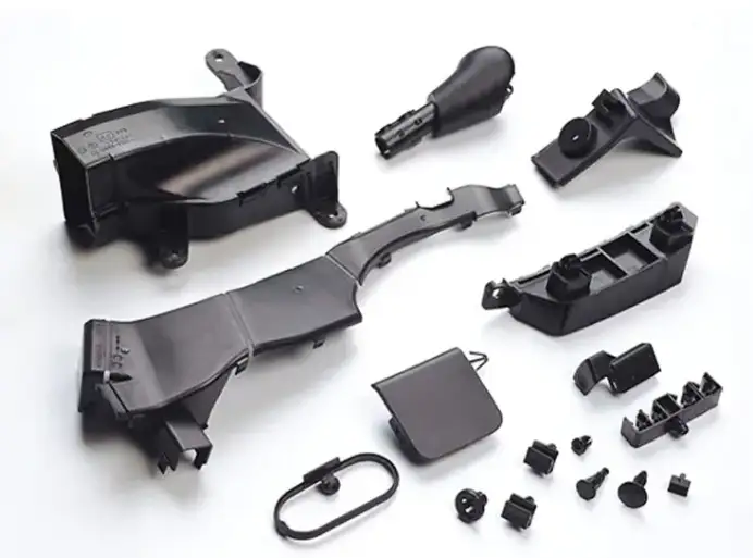 Injection molded car parts